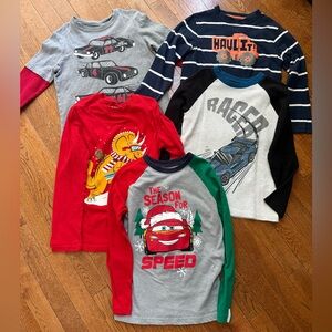 Set of 5 Boys Long Sleeve Size 7